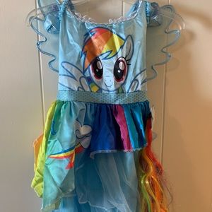 Girls 4/5 My Little Pony Rainbow Dash Costume